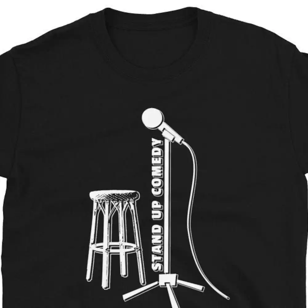 Stand Up Comedy T Shirt For Man Woman Comedian Mic Microphone Funny Club