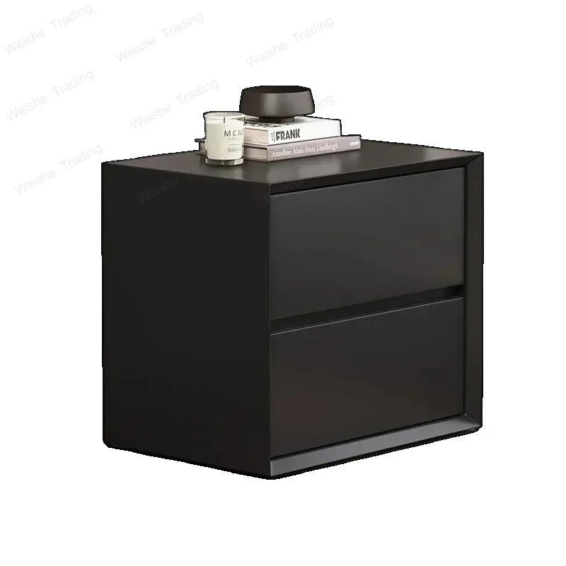 Simple Trendy Nightstand Storage Modern Nordic Luxury Chic Cosy Indoor Table Chevet Bedroom Furniture