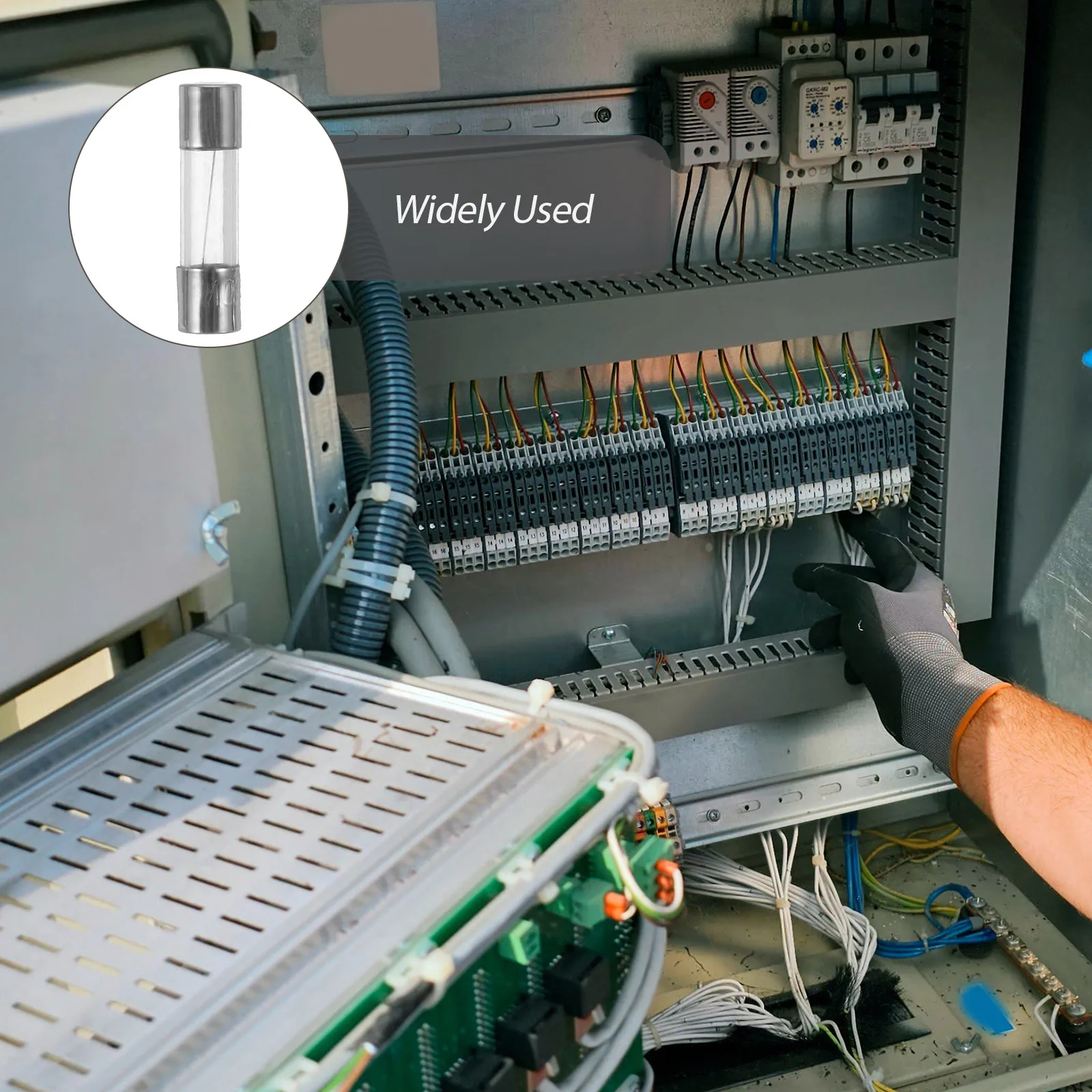 

100Pcs 5a 250V Glass Fuse Tube Copper Material Christmas Light Replacement Reliable Circuit Protection for Christmas Lights