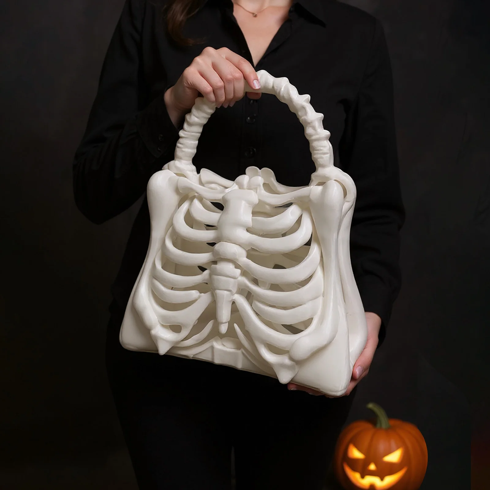 هالوين الجمجمة حقيبة الشرير الهيب هوب الرعب الهيكل العظمي حقيبة صغيرة محفظة ثلاثية الأبعاد مطبوعة الهيكل العظمي حقيبة الهدايا هالوين زي لوازم الحفلات