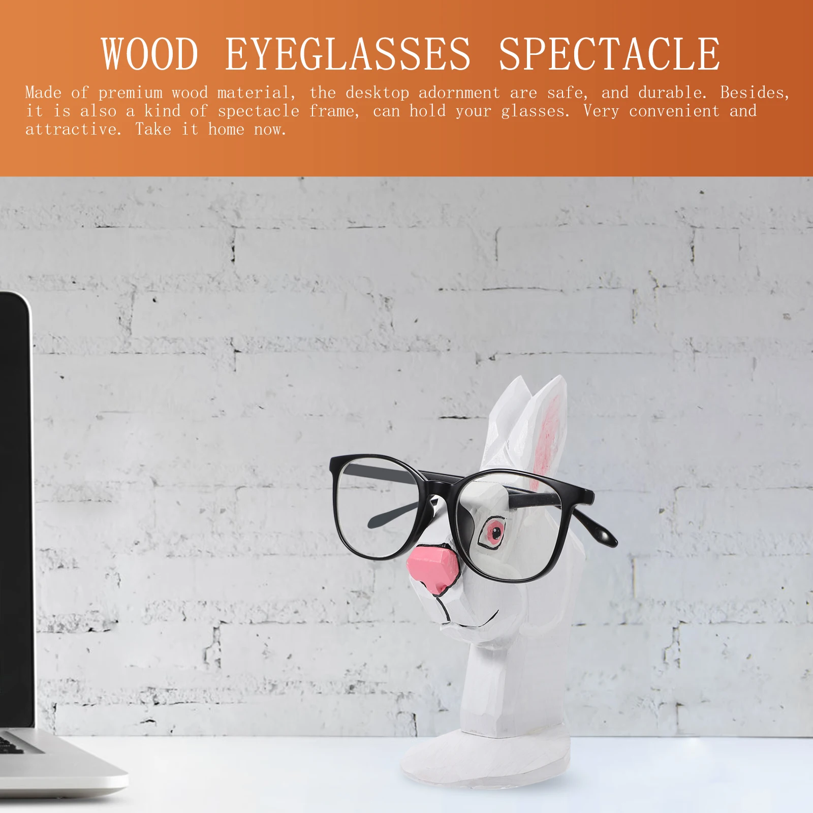 

Cute Wood Animal Eyeglass Holder Stand Spectacle Display Rack Creative Desktop Decoration