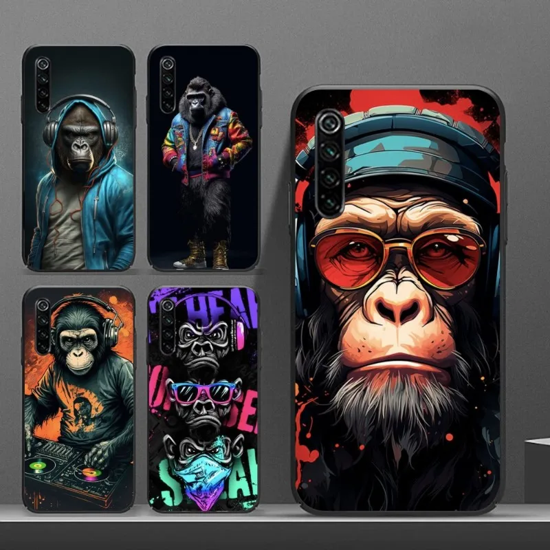 Monkey Orangutan Smart Phone Case for Realme GT 2 9i 8i 7i Pro X50 X2 C35 C21 C20 C11 C3 Black Soft Phone Cover Funda