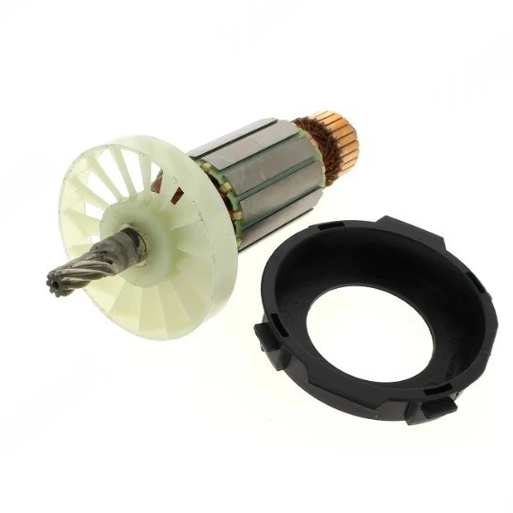 Armature Rotor for KGS 216M Circular Saw Motor 220-240V Replacement Part Featuring Copper Wire Winding and Protective Cover