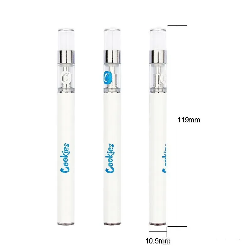 5 sztuk Vape Pen pełna ceramika 0.8ml ciasteczka e-papierosy zestawy startowe akumulator 320mah wkłady gruby waporyzator oleju