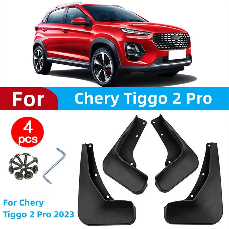 

For Chery Tiggo 2 Pro 2023 Mudflaps Mud Flaps Splash Guards Mudguards Front Rear Fender Protector 4pcs