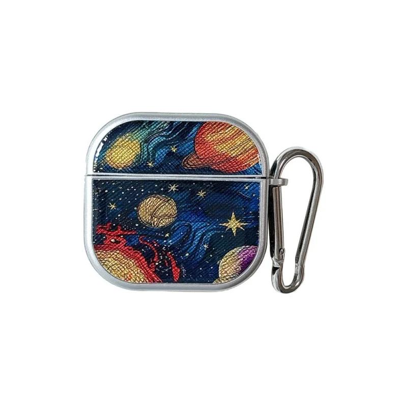 パーソナライズされたロマンチックな惑星ヘッドフォンカバー Appleairpods2/3に適しています漫画フルカバーケースSamsungBuds3PRO用