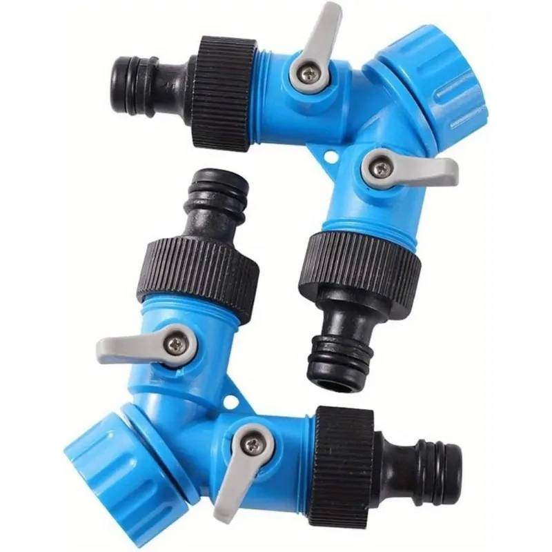 3/4'' Female Thread Shunt Valve Y-Shaped Quick Connector Garden Irrigation System Water Splitter Car Washing Water Controller