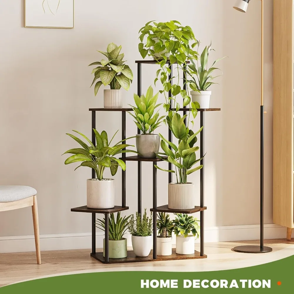 

Plant Stand Indoor, 7 Tier Tall Metal Plant Shelf for Multiple Plants, Large Tiered Flower Stand for Patio Garden Balcony Room