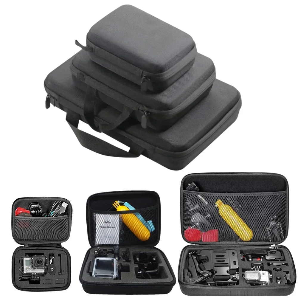 

Portable Carry Case Small Medium Large Size Accessory Anti-shock Storage Bag For Gopro Hero Action Camera Tripod storage box