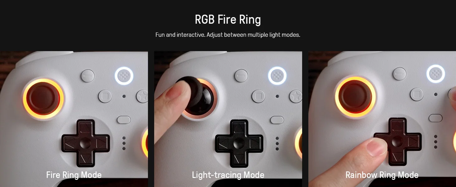 8BitDo Ultimate 2 Wireless Game Controller für Windows 10/11 2,4G Gamepad TMR Joystick mit Ladestation für Android PC Steam – Detail 10