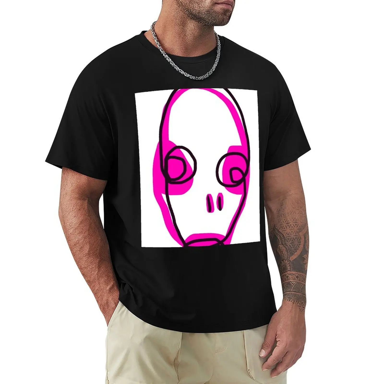 

Pink on the Inside - Hand Drawn Digital Print by ObKrux T-Shirt anime figures anime tshirt clothing for men