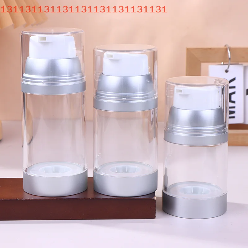 حاوية سفر محمولة 100/120/150 مللي جرة مضخة بدون هواء قابلة لإعادة الملء كريم غسول زجاجة فارغة زجاجة فرعية للتنقل #5