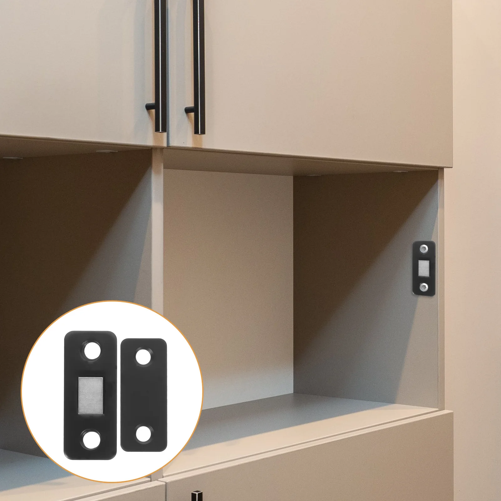 

12Pcs Cabinet Magnetic Catch Magnetic Door Catches Metal Cupboard Furniture Closet Door Magnets Cabinet Magnets