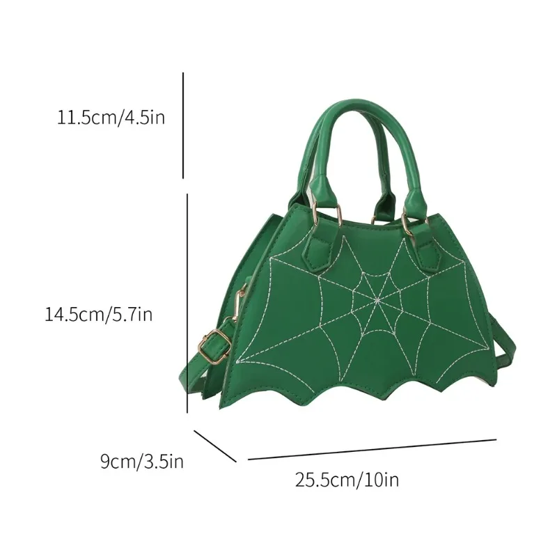 Ladies Small Shoulder Bag Bat Wing Crossbody Bag Creative Chic PU Leather Fashion Halloween Props Handbag Shopping Bag for Women