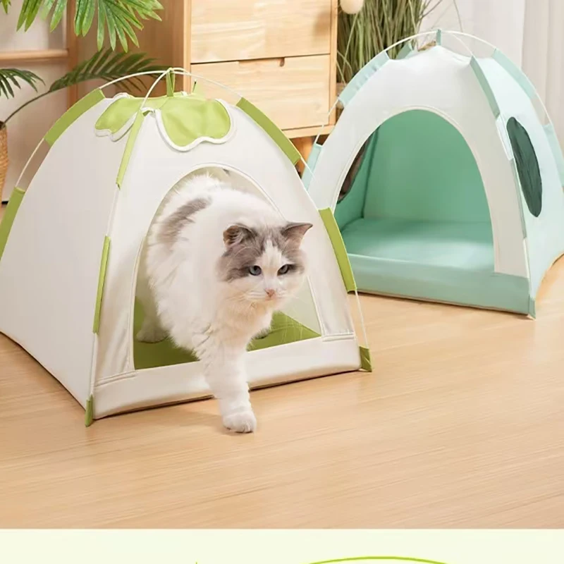 

Cat Tent Pet Bed Tend for Small Dog Cat Litter House Puppy Bed Hammock Disassemble Wash Replace Semi-enclosed Pet Accessory