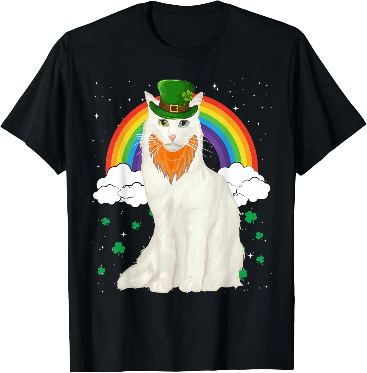 

Turkish Angora St Patricks Day Leprechaun Gift T-Shirt