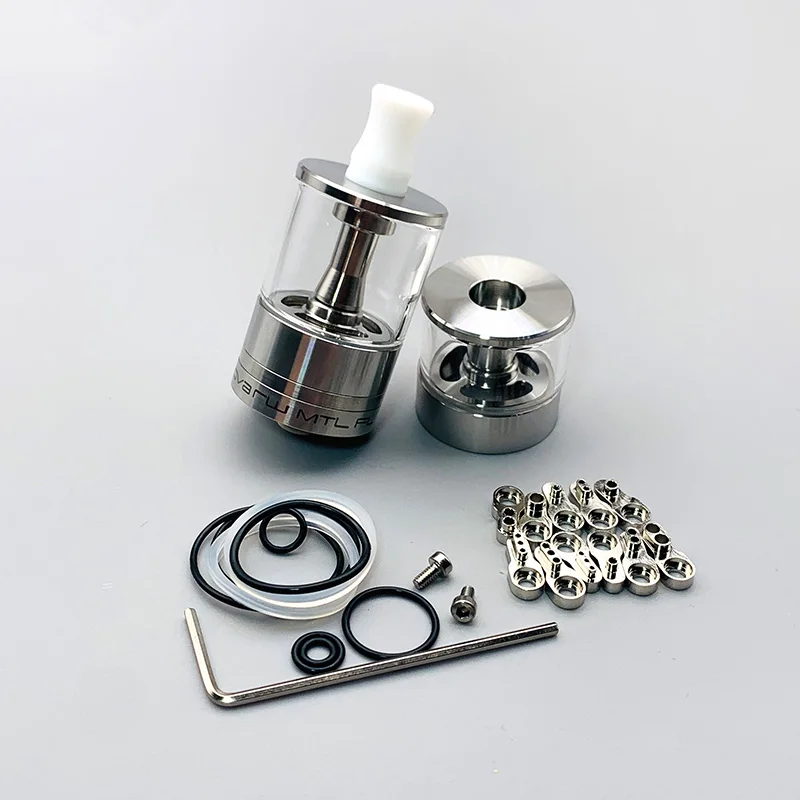 DSXvape Dvarw MTL FL 24mm RTA 단일 코일 공기 흐름 탱크 재구성 가능한 분무기 RTA 316ss 3.5ml/6ml vape 탱크(11pcs AFC 인서트 포함)