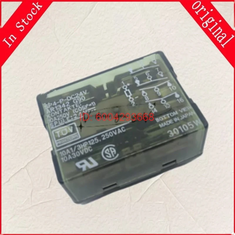 1PCS NEW  SP4-P-DC24V SP4-P AR1342 G90 DC24V 10A250V Relay 14Pin