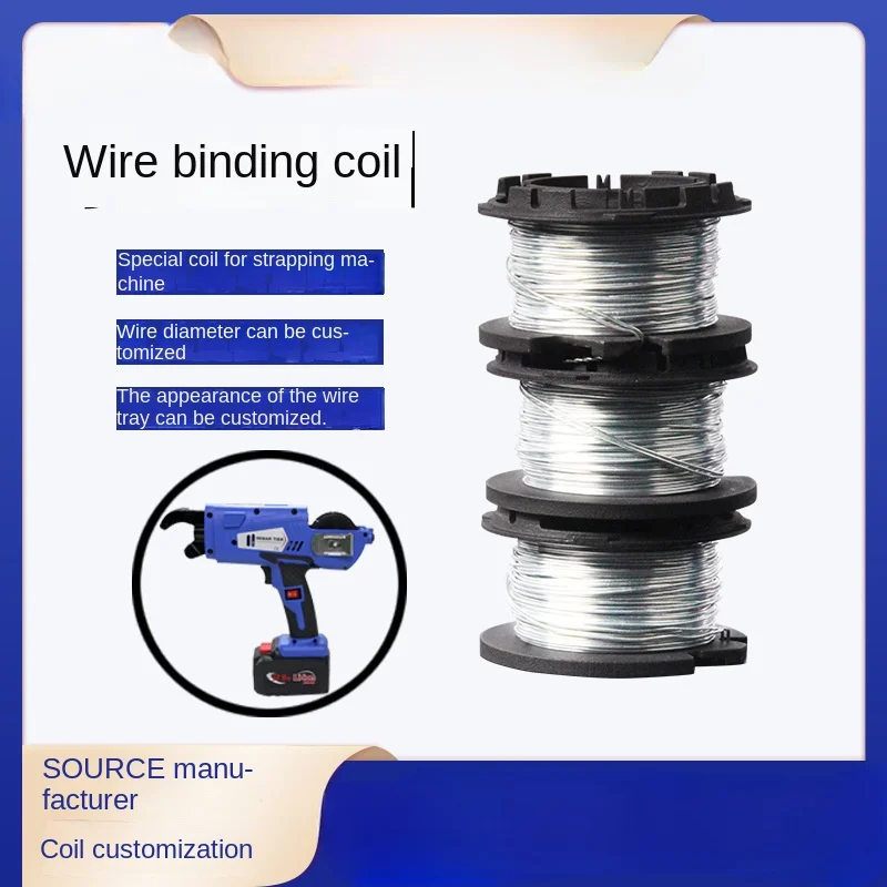 Wire Coil 0.8mm Steel Bar Bale Tie Machine Wire Coil Zinc Plated Wire Binding Steel Bar