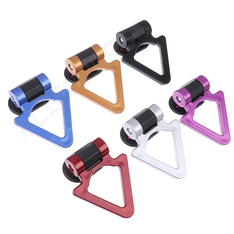 ABS カースタイリングトレーラーフックステッカー装飾車の自動車リアフロントトレーラーシミュレーションレーシングリング車両牽引フック