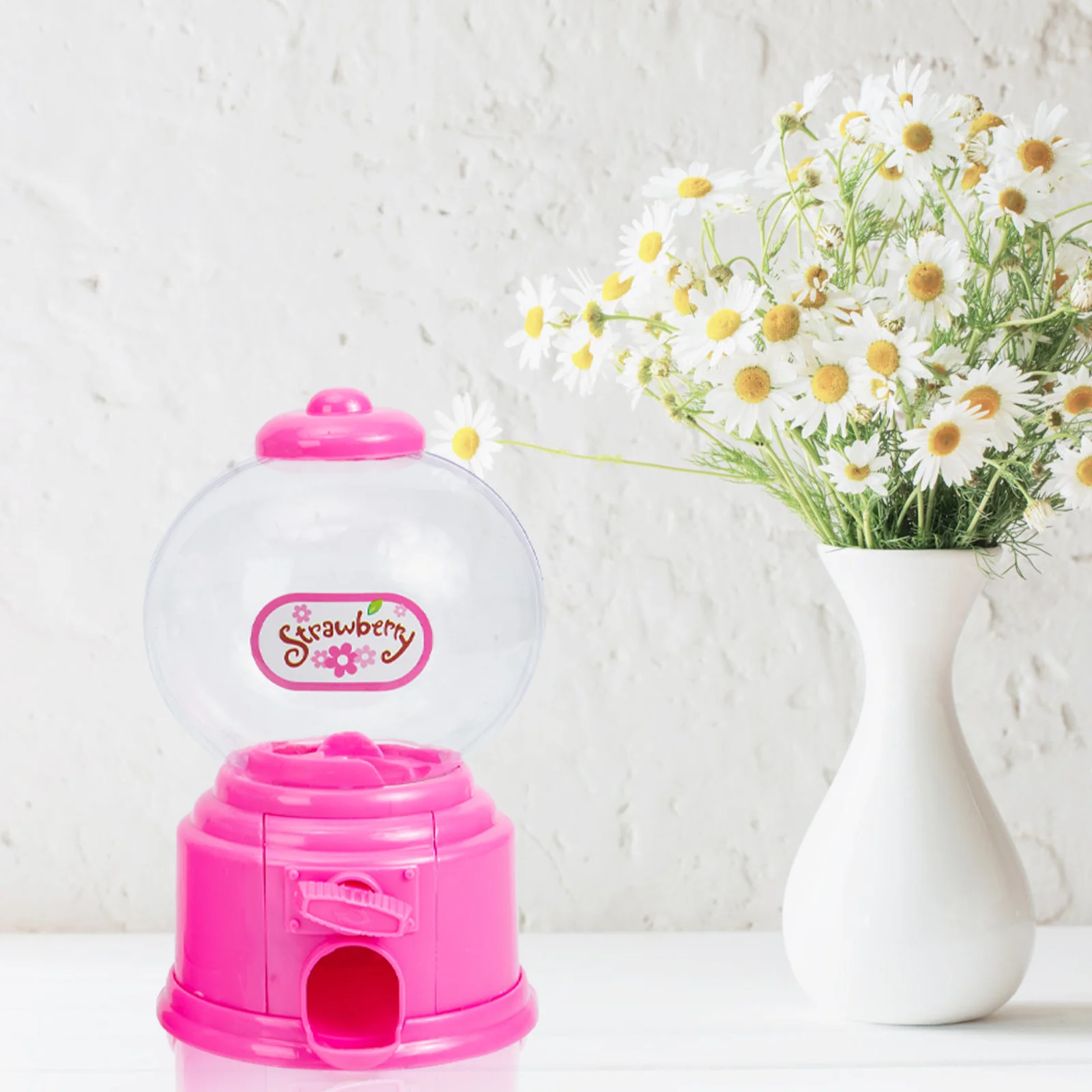 

2Pcs Candy Dispenser Machines Creative Manual Candy Catcher Box Plaything Gumball Machines for Money Bank