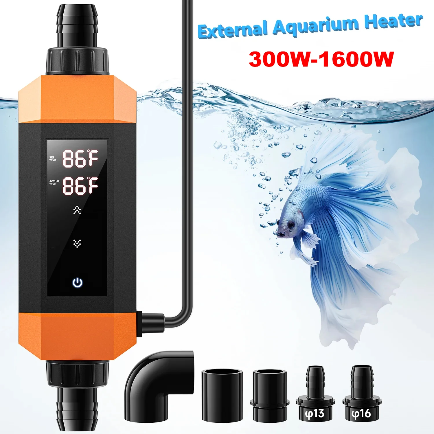 220V high-power fish tank explosion-proof heating rod heating rod aquarium heater automatic constant temperature