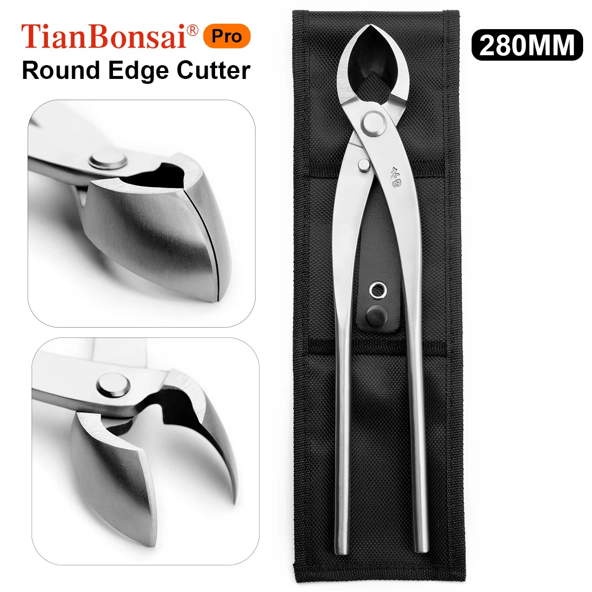 Strumenti per bonsai di grado professionale taglierina per bordi tondi funzione mista di bordo tondo e dritto realizzato in acciaio legato 4 cr13mov