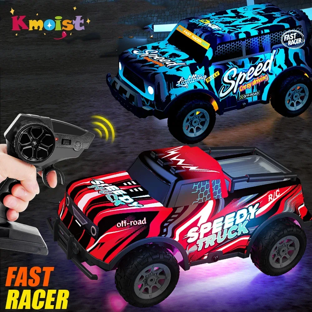 

Remote Control Car Luminous PVC Pickup Off-road Climbing Cars Drift Racing Vehicle Kids Toys for Boys Children Chiristmas Gifts