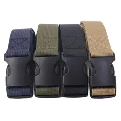 2.5cm Width Eye-Splice Canvas Weave Belts Men Women Outdoor Work Belt Waistband Students No Metal Canvas Military Training Belts