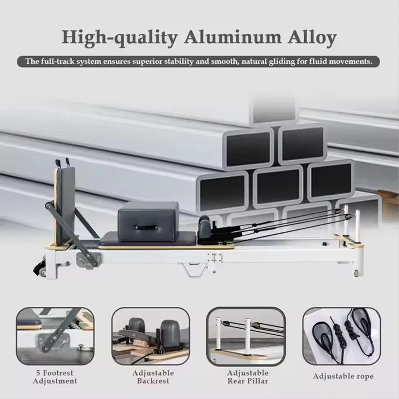 Home Folding Body Shaping Machine Prati Bed Pilates Body Shaping Machine Home Pilates MachineAluminum Alloy Pilates Core Bed view 5