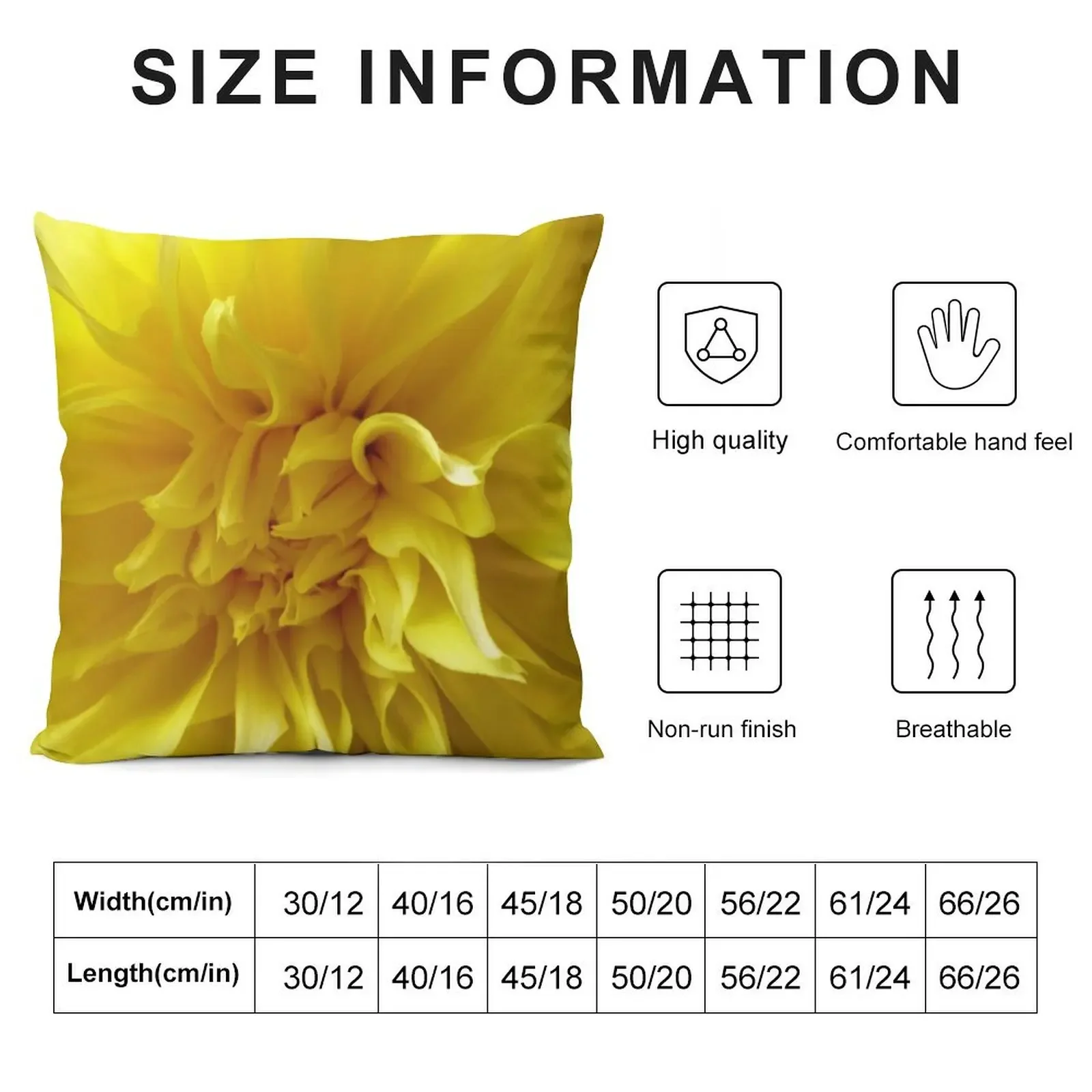 SIMPLY YELLOW ~ DAHLIA MACRO Throw Pillow New year autumn decoration Cushion Child home decor items pillow