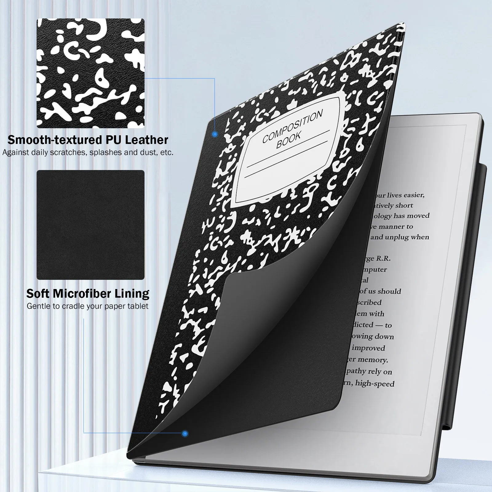 Smart Tablet Cover Folio pour remarquable Tablet 2, étui magnétique ultra-fin, léger, version 10.3, 2020 pouces