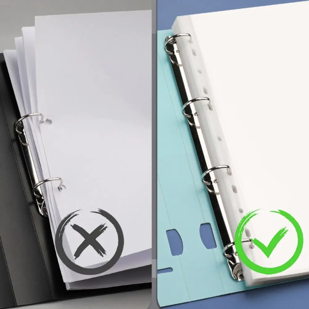 

Портативная папка для файлов с 4 отверстиями, пластиковая папка для хранения с вкладышами формата А4, водонепроницаемая коробка для хранения студенческих файлов D-типа