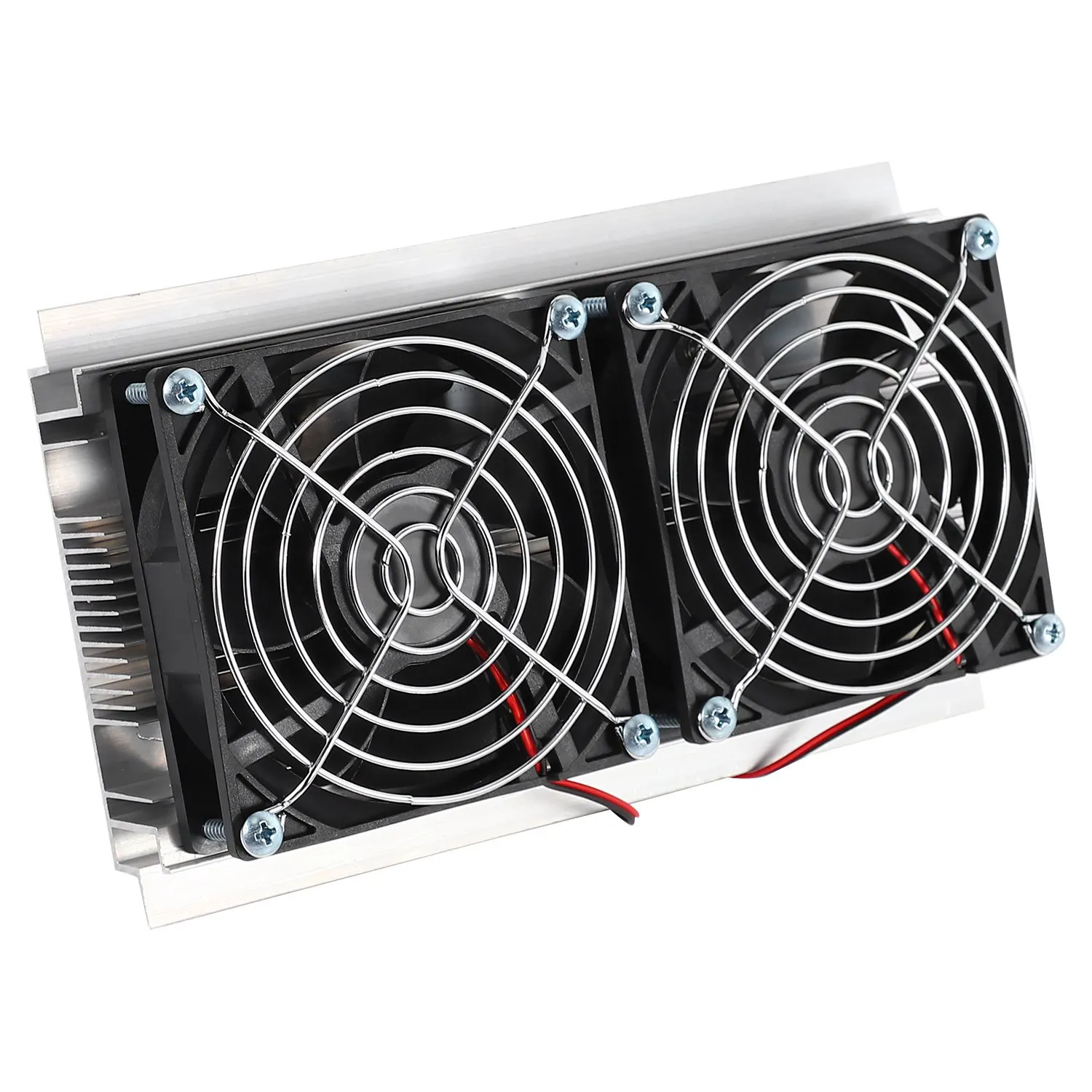 200 x 118 x 95mm 120W Thermoelectric Peltier Refrigeration Semiconductor Cooling System Kit Double Fan