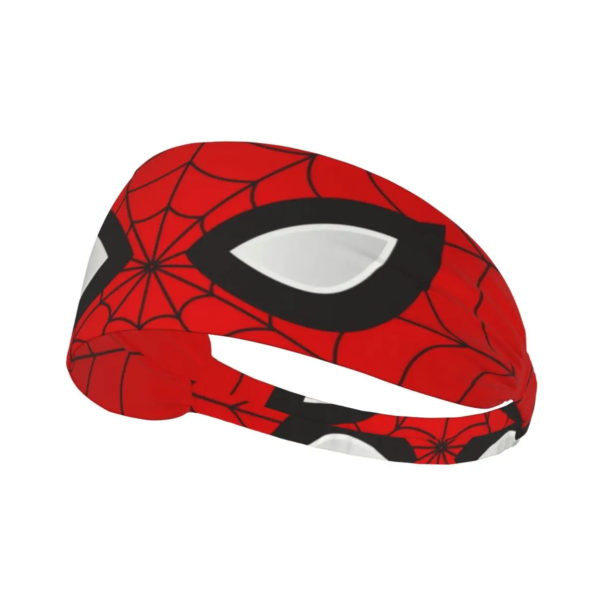 

Custom Classic Red Spider Web Sports Sweatbands for Tennis Absorbent Headband Men Women
