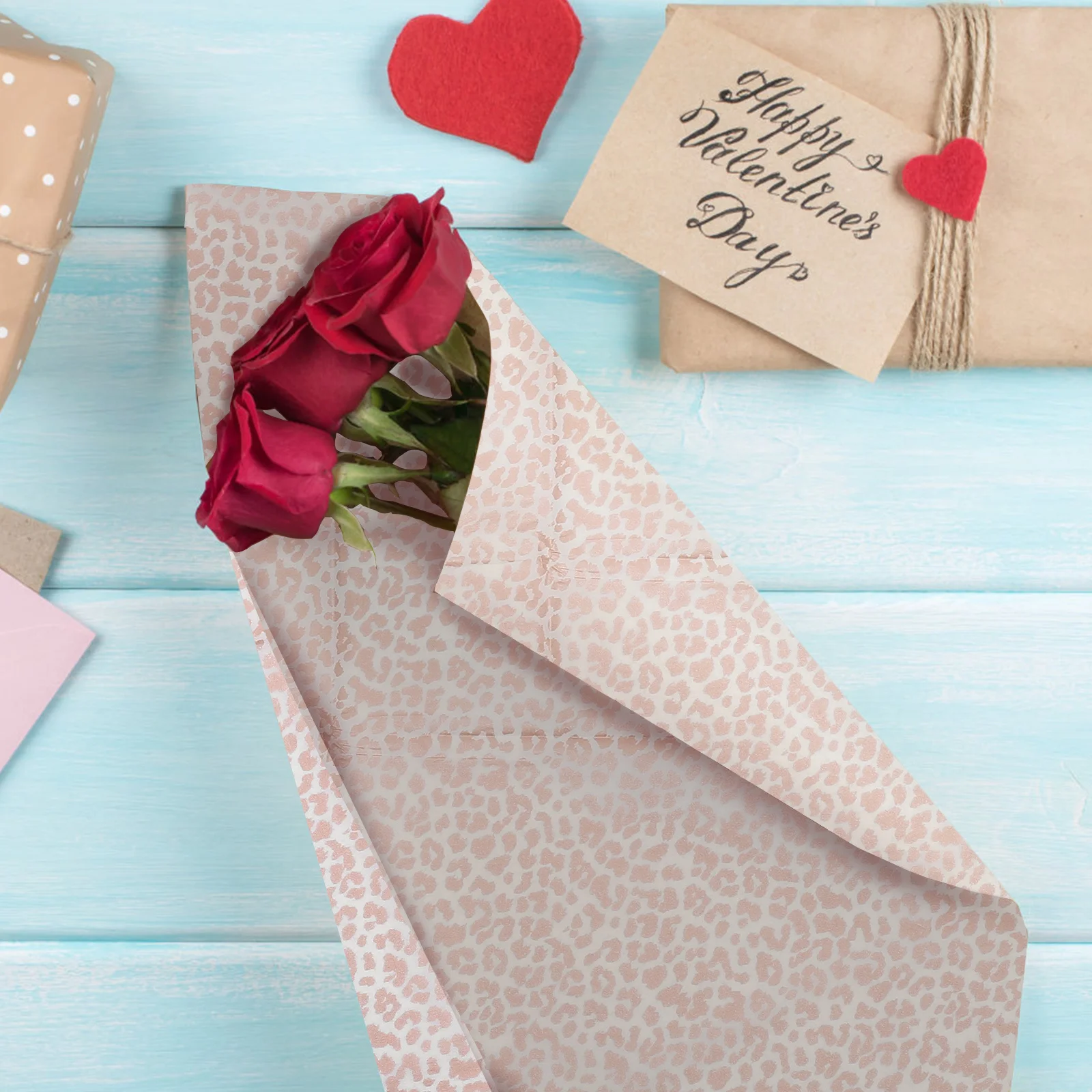 

20 Sheets Flower Wrapping Paper Versatile Design for Gift Basket Cake Packing Floral Wrapping Paper DIY Bouquet Material