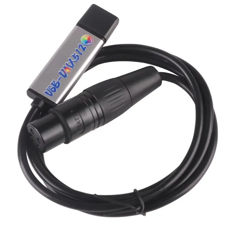 M52K-For DMX512 Interface Adapter USB For DMX LED For DMX Computer PC Stage Lighting Controller Dimmer 1.0M