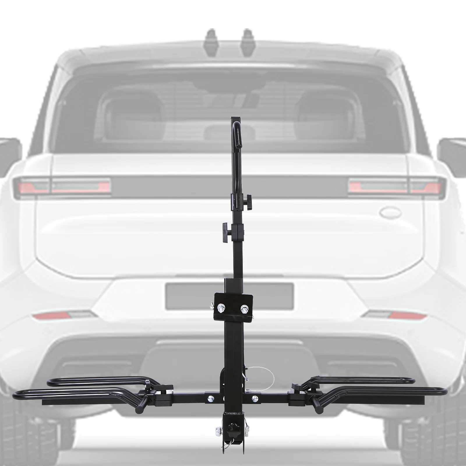 

Trailer Hitch Bike Rack Anti Wobble Tilting Hitch Mounted Tray Carrier for 1.25in and 2in Receiver 132lbs Capacity for Car SUV