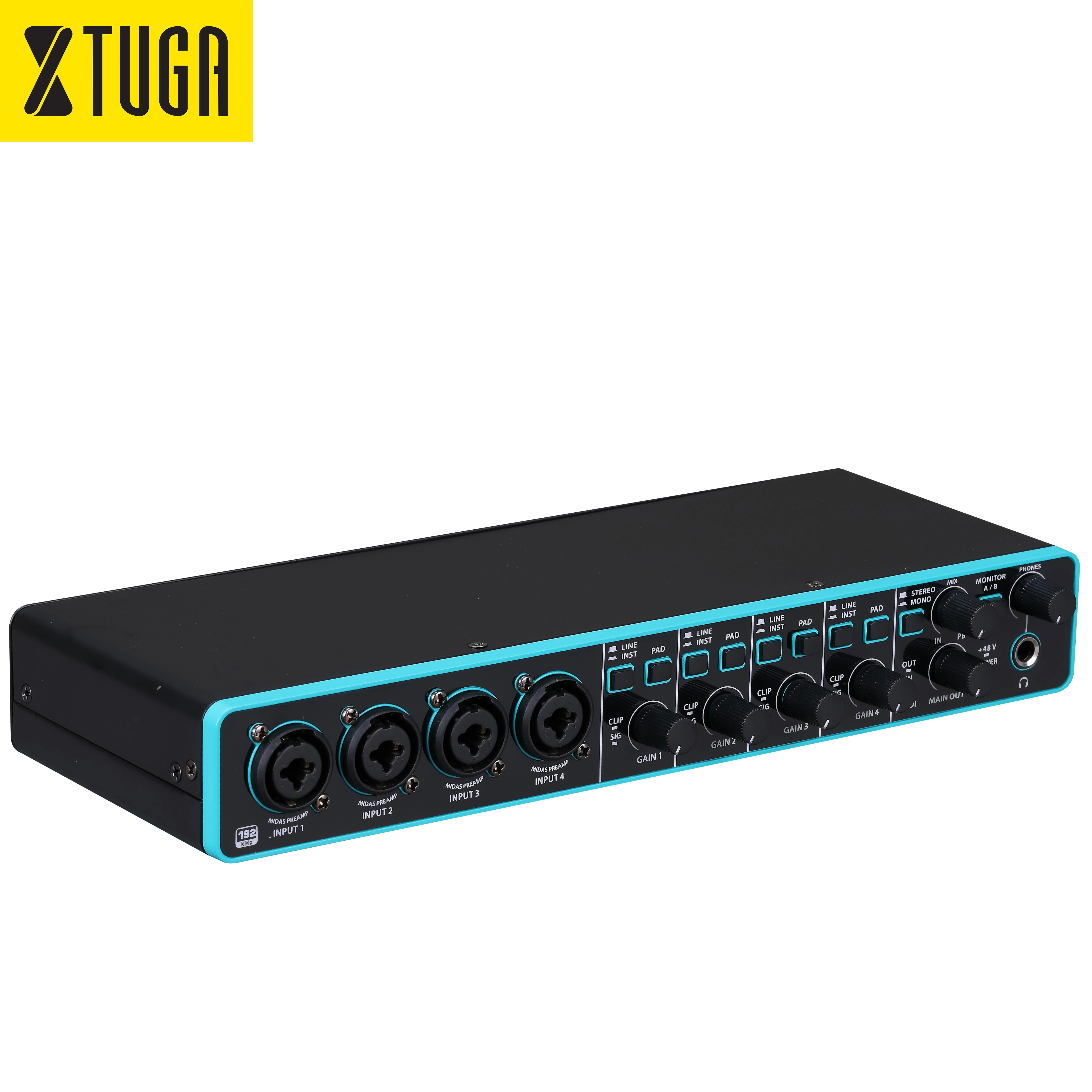 2025  M-4i4 New Upgrade 4 Channel USB Audio Interface 24-Bit 192 kHz  for  Pc Computer Guitar Microphone Recording Studio