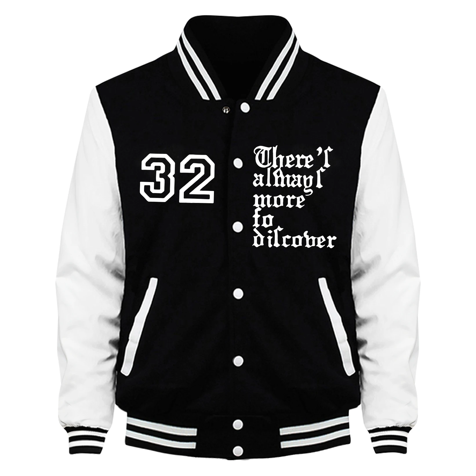 Artistic Letters And Numbers 32 Print Men Jackets Vintage Loose Sportswear Simplicity Fashion Clothes Unisex Fleece Streetwear