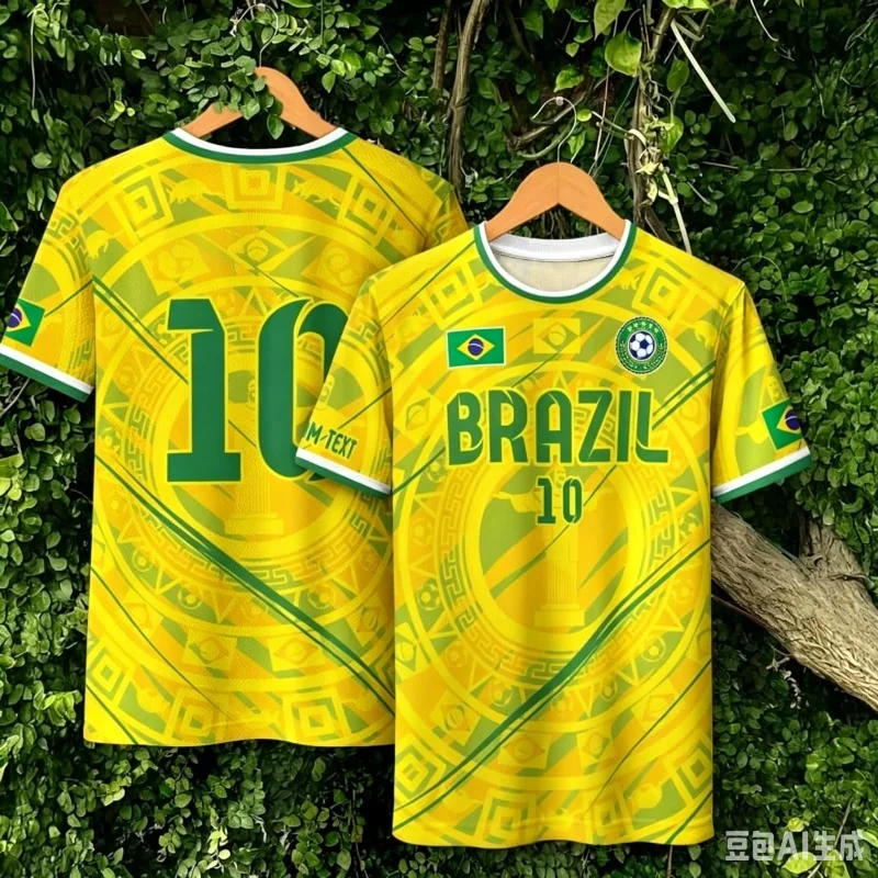 2026 New Brazil 10 Soccer Jersey Men Breathable Quick Dry Football Shirt Personalized Sportswear Fan Training Top