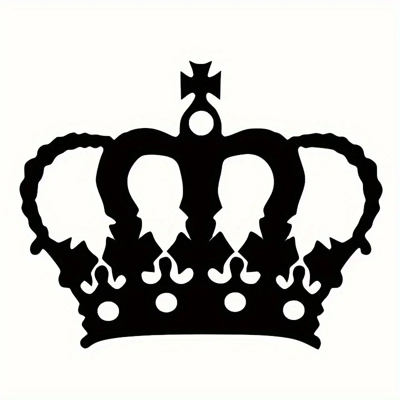 

1 шт., очаровательная графическая наклейка с короной, подходит для автомобильных дверей, телефонных счетов, альбомов для рисования, добавления дотиков королевской элегантности
