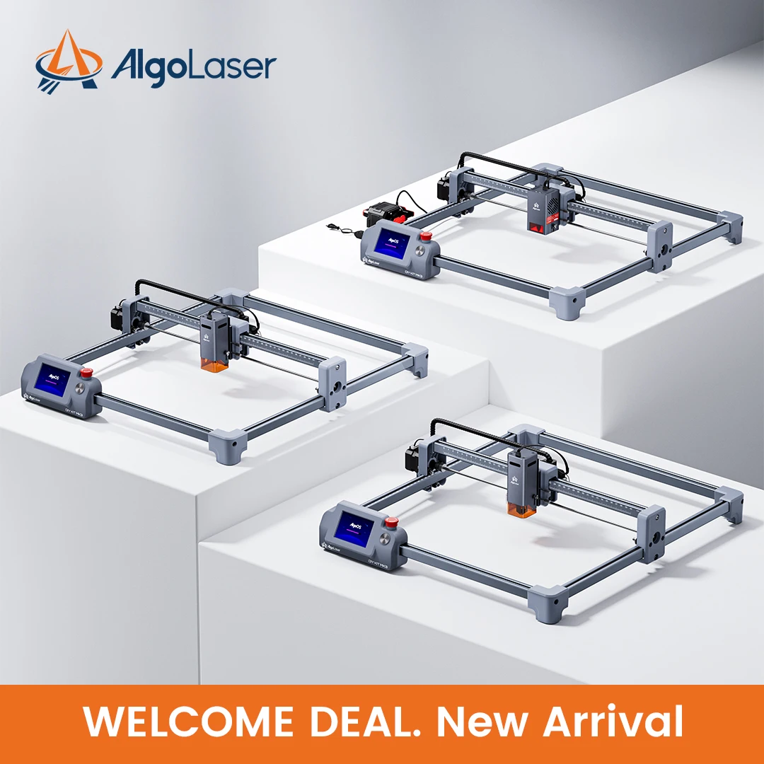 AlgoLaser MK3 Laser Engraving Cutting Machine 8W 15W 20W AlgoOS 2.6 Touchscreen AlgoSketch AlgoType Smart Tool DIY Wood Craft
