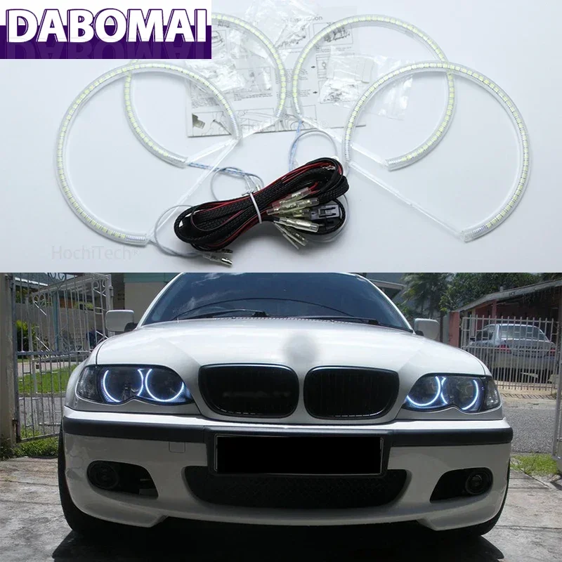 

DRL for BMW 3 Serie E46 Sedan Facelift 2001-2005 Halogen Headlight Smd Led Angel Eyes Kit Excellent Ultra Bright Illumination