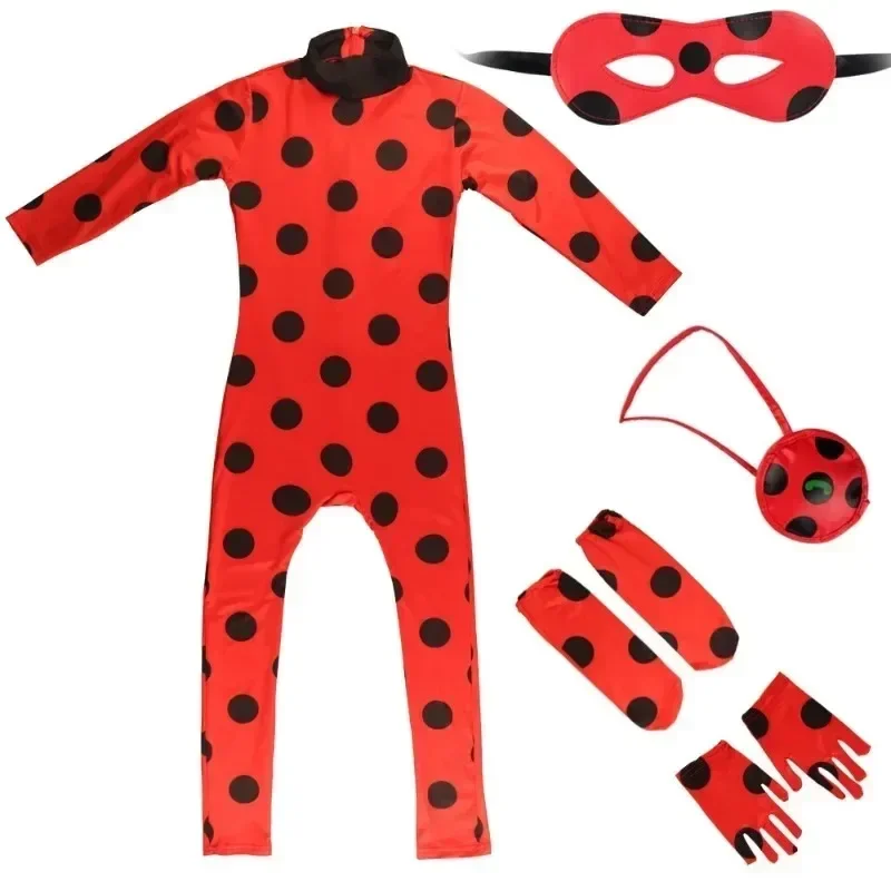 Lieveheersbeestje Onesie Kostuum Set Met Pruik En Accessoires Unisex Halloween Pasgeboren