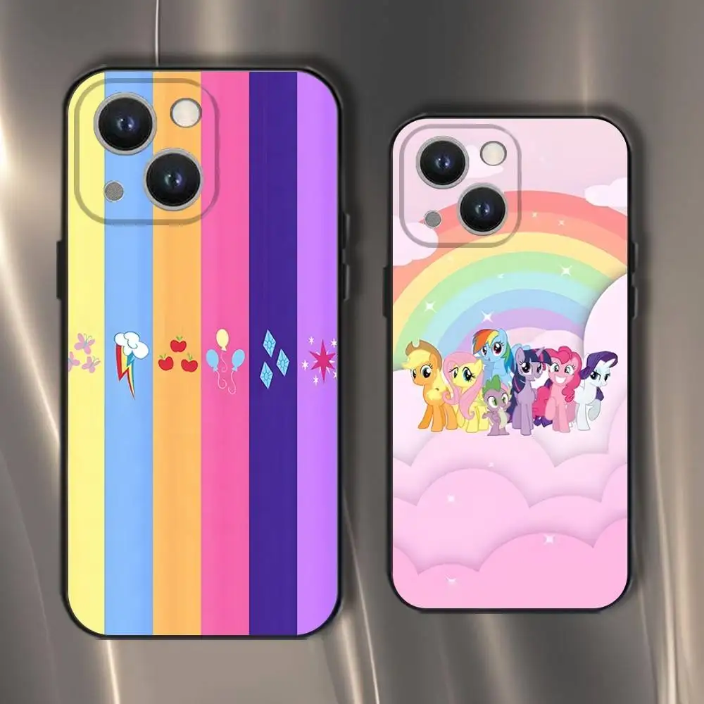 

My P-Ponys L-Little Phone Case For iPhone 16,15,14,13,12,11,Pro,XS,Max,XR,Plus,E,SE4,Mini Black Soft Cover
