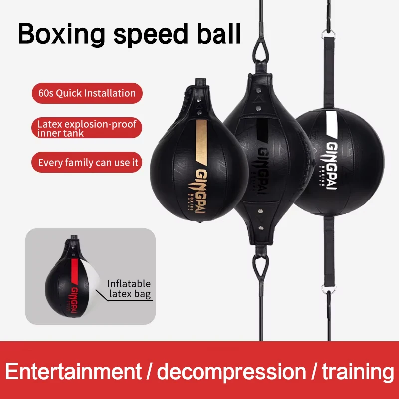 Pelota de velocidad de boxeo colgante profesional, pelota de entrenamiento Sanda para gimnasio, pelota de reacción para Fitness en casa, pelota de liberación de objetivo