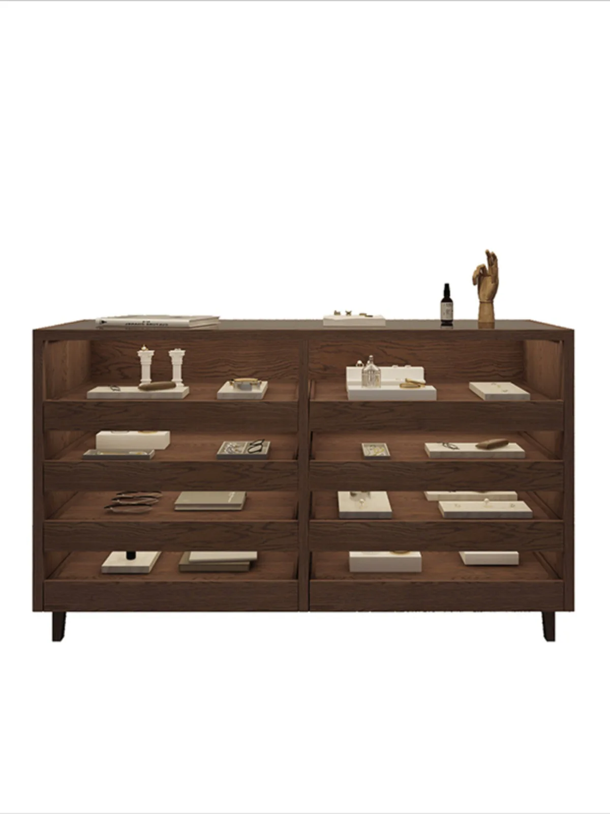 Clothing Store Nakajima Taiwan Locker Display Cabinet Multi-layer Display Rack Cabinet Clothing Store Jewelry Store