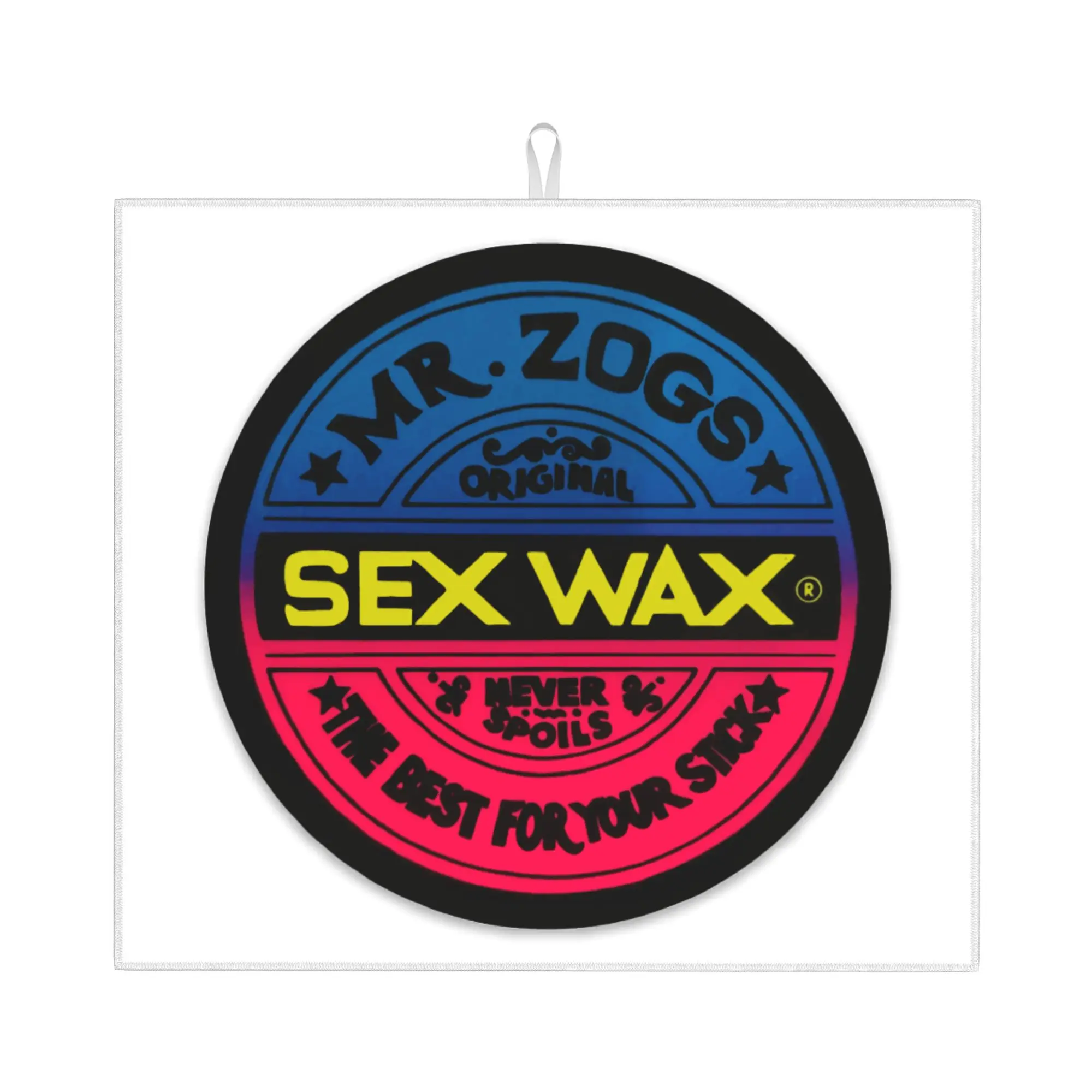 Mr Zogs Surfing Sex Wax Drying Mat For Kitchen Waterproof Non‑Slip Oil Proof Reusable  Bathroom Countertop Protector Mat