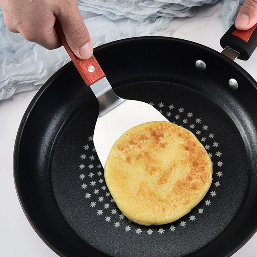 

3pcs Steak Spatulas Stainless Steel Cooking Spatula Set Ergonomic Handle For Home Kitchen Restaurant Use Non-Stick Easy Clean